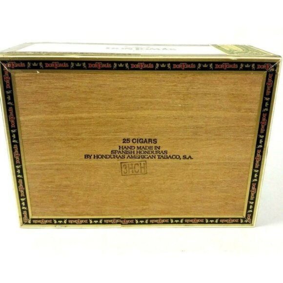 Don Tomas Wooden Cigar Box Empty Room Decor Handmade Display Storage - Picture 5 of 8